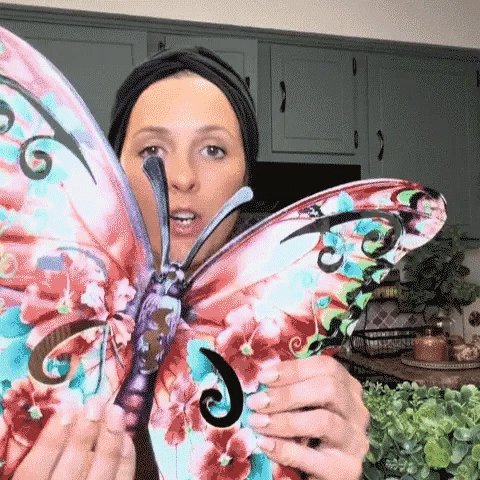 🦋 Vibrant Metal Butterfly Wall Art – 4 Color Set