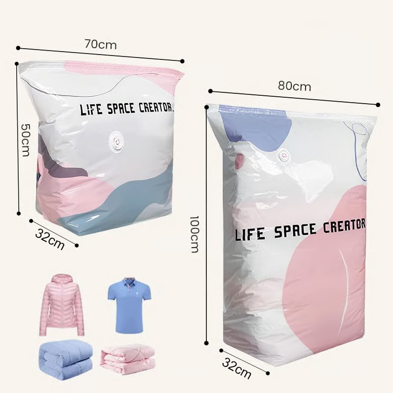 π¦ Large-Capacity Vacuum Bags β No Pump Needed! π¨β¨